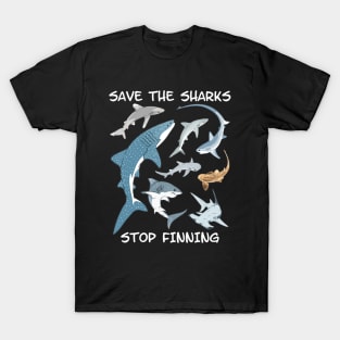 Save the Sharks - Stop Finning T-Shirt